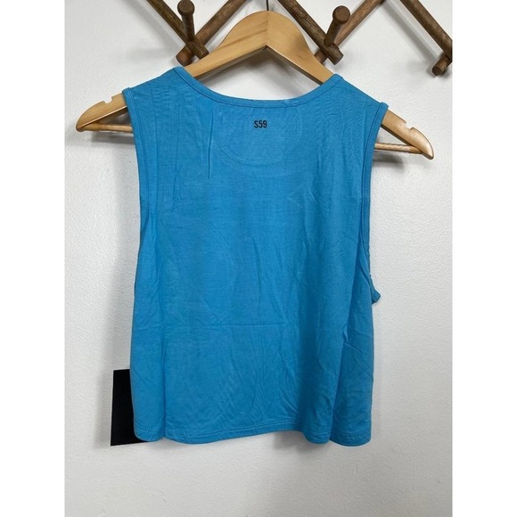 Splits59 Leona Crop Tank in Blue Size XS - Picture 3 of 7